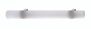 Handle, glass, matt / stainless steel, matt, M4, center to center 128mm Handle, glass, matt / stainless steel, matt, M4, center to center 128mm