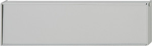 Handle, Bella Italiana, zinc, silver aluminum, M4, center to center 128mm Handle, Bella Italiana, zinc, silver aluminum, M4, center to center 128mm