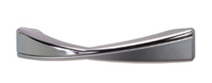 Handle, zinc, chrome polished / chrome matt, 128mm