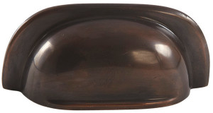 Cup handle, Mulberry, oil rubbed bronze, M4, 96mm center to center