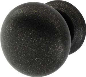 Knob, Bordeaux, iron, oil-rubbed bronze, M4, 32 x 32mm