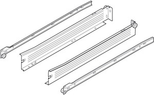 Metabox 320Nc153/4" Extension Runners, 2" Side, For 14" Drawer, White Set Metabox 320Nc153/4" Extension Runners, 2" Side, For 14" Drawer, White Set