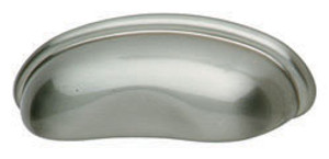 Handle, zinc, satin nickel, M4, center to center 64mm