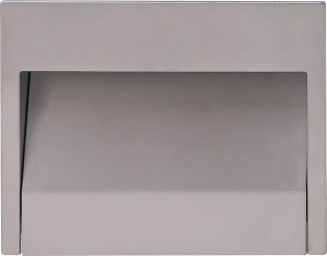 Mortise Pull, Nouveau, chrome matt, M4, center to center 64mm Mortise Pull, Nouveau, chrome matt, M4, center to center 64mm