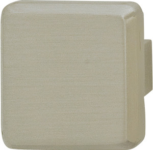Knob, zinc, brushed nickel, M4, 50mm