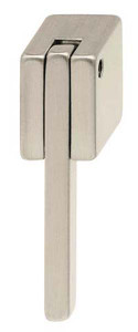 Knob, Bella Italiana, zinc, brushed nickel, M4, 18 x 12mm