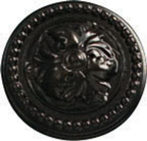 Knob, Artisan, zinc, oil-rubbed bronze, M4, 48mm