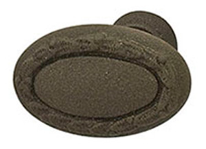 Knob, Chateau, brass, rust, M4, 32 x 28mm