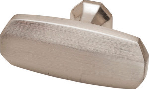 Knob, Paragon, zinc, satin nickel, M4, 44 x 19mm