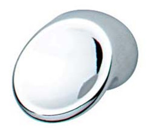 Knob, Bella Italiana, zinc, chrome polished, M4, 23 x 17mm