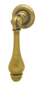 Pendant, brass, antique, M4, 68mm