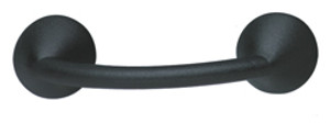 Handle, rubber, black, M4, center to center 64mm