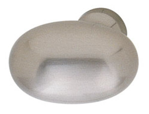 Knob, brass, stainless steel, M4, 34 x 32mm