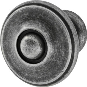 Knob, brass, tin antique, M4, diameter 30mm