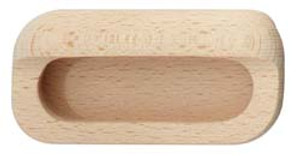 Flush Handle, beech, 108 x 52mm