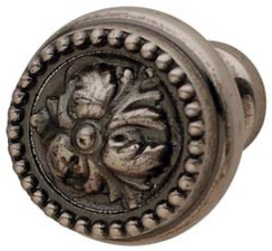 Knob, Artisan, zinc, pewter, M4, 32 x 30mm