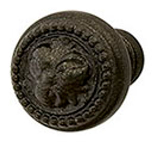 Knob, Artisan, zinc, oil-rubbed bronze, M4, 25mm