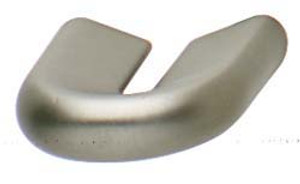 Handle, zinc, nickel matt, M4, 27 x 29mm, center to center 20mm
