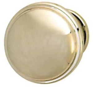 Knob, zinc, nickel polished, M4, 36 x 28mm