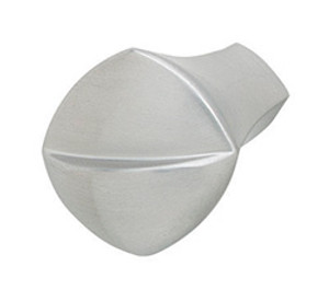 Knob, zinc, stainless steel, M4, 20 x 20mm