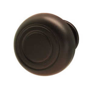 Knob, zinc, dark oil-rubbed bronze, M4, diameter 36 x 24mm