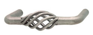 Wire Pull, steel pewter, 8-32, center to center 76mm