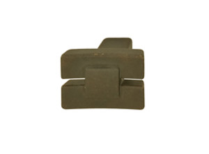 Knob, zinc, oil-rubbed bronze, M4, 24 x 19mm