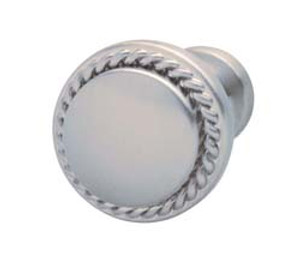 Knob, Americana, zinc, brushed nickel, M4, 30 x 23mm