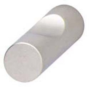 Knob, brass, nickel matt, M4, diameter 11 x 25mm