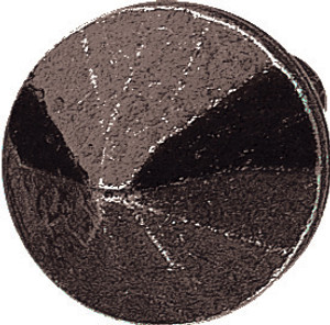 Knob, zinc, dark oil-rubbed bronze, M4, 25 x 23mm