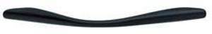 Handle, zinc, black matt, M4, 125 x 24mm, center to center 96mm