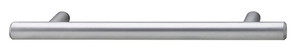 Bar Pull, steel, chrome matt, 8-32, center to center 96mm