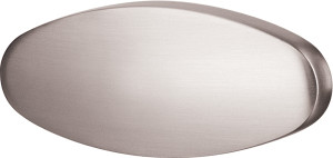 Handle, zinc, brushed nickel, 8-32, center to center 16mm
