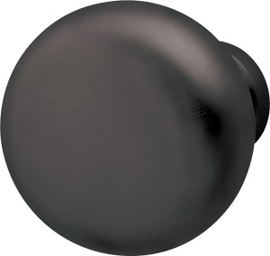Knob, zinc, oil-rubbed bronze, 8/32, 31mm