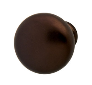 Knob, zinc, bronzed copper, 8/32, 31mm