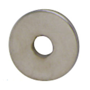 Rosette, brass, nickel matt, diameter 14mm