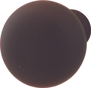 Knob, hollow, steel, oil-rubbed bronze, 8-32, 32 x 31mm