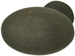 Knob, zinc, oil-rubbed bronze, M4, diameter 30 x 30mm