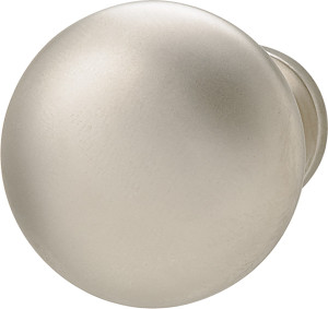 Mushroom Knob, zinc, nickel matt, 8-32, 30 x 28mm