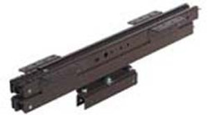 Pull-Out Slide for Display Panels, top mounted, overtravel, steel, epoxy-coated brown, 66 lbs, 900 mm Pull-Out Slide for Display Panels, top mounted, overtravel, steel, epoxy-coated brown, 66 lbs, 900 mm
