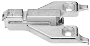 Clip Adapter Plate, For Face Frame, 3Mm, Height Adjustable, Center Mount, Screw-On Clip Adapter Plate, For Face Frame, 3Mm, Height Adjustable, Center Mount, Screw-On