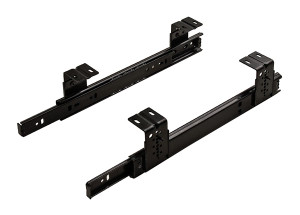 Keyboard/Pencil Tray Drawer Slide, Accuride CB2109, 3/4 extension, steel, zinc-plated, black, 75 lbs, 22" Keyboard/Pencil Tray Drawer Slide, Accuride CB2109, 3/4 extension, steel, zinc-plated, black, 75 lbs, 22"