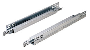 Salice Concealed Undermount Slide, push, A7557/457, full extension, steel, zinc plated, 75lbs., 457mm Salice Concealed Undermount Slide, push, A7557/457, full extension, steel, zinc plated, 75lbs., 457mm