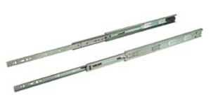 Ball Bearing Slide, Accuride EW3832SC, self-closing, full extension, steel, epoxy-coated white, 100 lbs, 20"