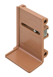 Inset Drawer Bracket, undermount slide, plastic brown Inset Drawer Bracket, undermount slide, plastic brown