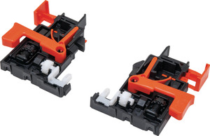 6-Way Adjustable Clips A750.010 for Salice Concealed Undermount Slide, plastic, 1 Pair