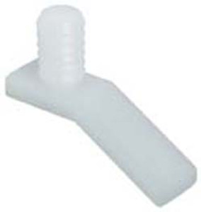 Drawer Stop, press fit, plastic, white, 35 mm x 26 mm Drawer Stop, press fit, plastic, white, 35 mm x 26 mm