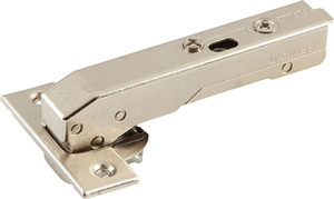 Grass Tiomos Hinge, 110 degree opening, inset, blind corner, self-close, dowel, steel, nickel-plated Grass Tiomos Hinge, 110 degree opening, inset, blind corner, self-close, dowel, steel, nickel-plated