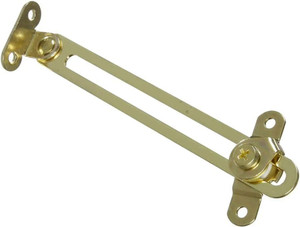 Door Stay Lid Support, brass polished and lacquered, 146mm  B00FYI9306