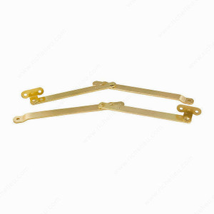 Lid Stay Opening Support - Folding 9", Brass Lid Stay Opening Support - Folding 9", Brass